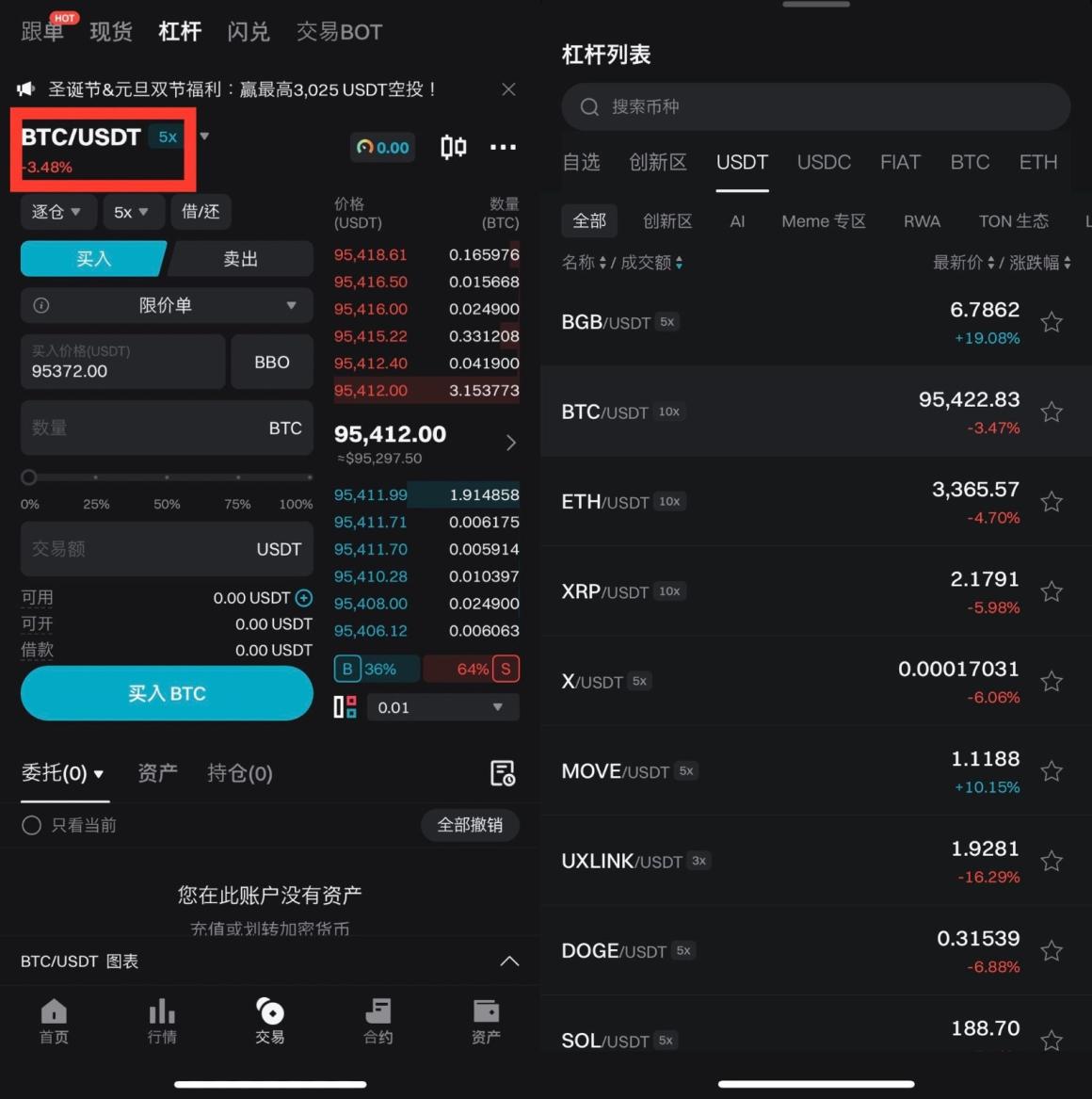 如何在 Bitget 上进行杠杆交易?(App 端指南) image 1