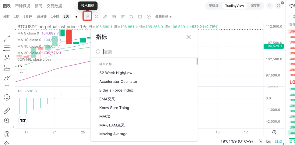 如何在 Bitget 上绘制和配置图表？ image 4
