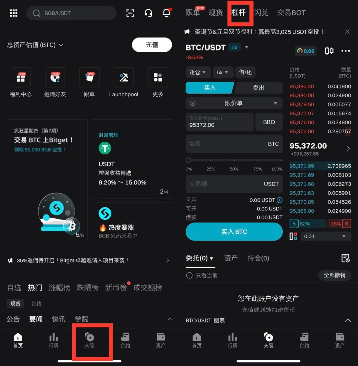 如何在 Bitget 上进行杠杆交易?(App 端指南) image 0