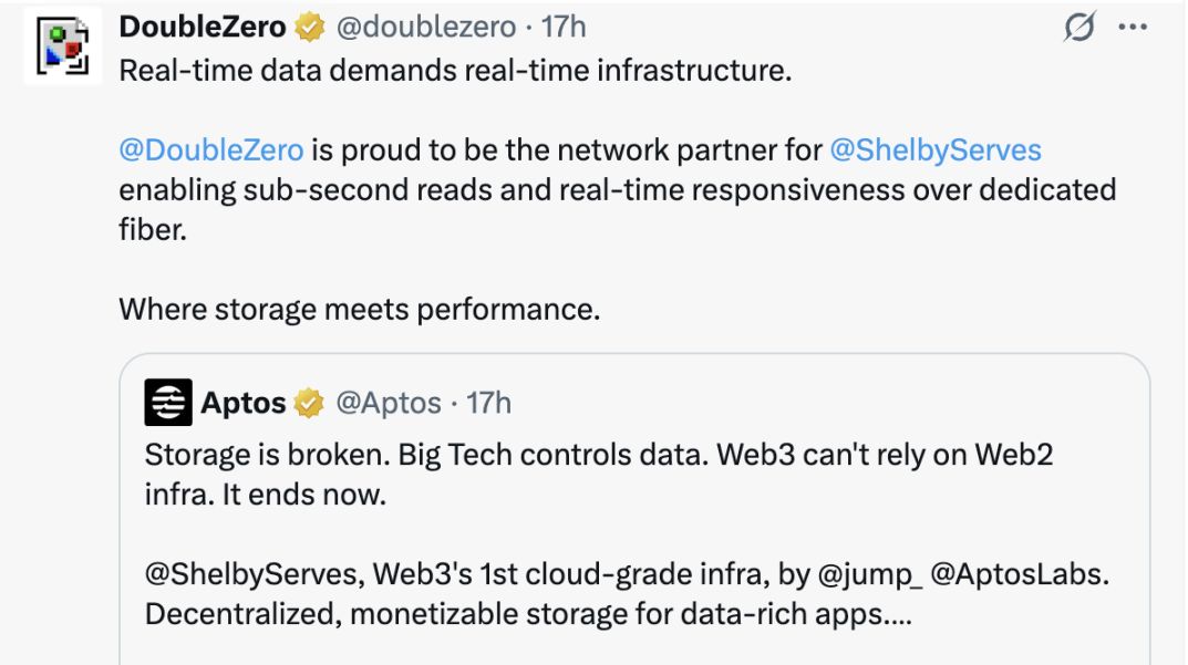 Aptos携手Jump推出热数据协议Shelby,能否逆风翻盘? image 2
