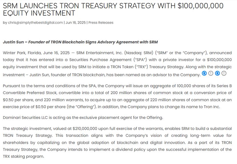 波场 TRON 美股上市打造“TRX 微策略”,DeFi 生态迎来百亿级红利 image 0