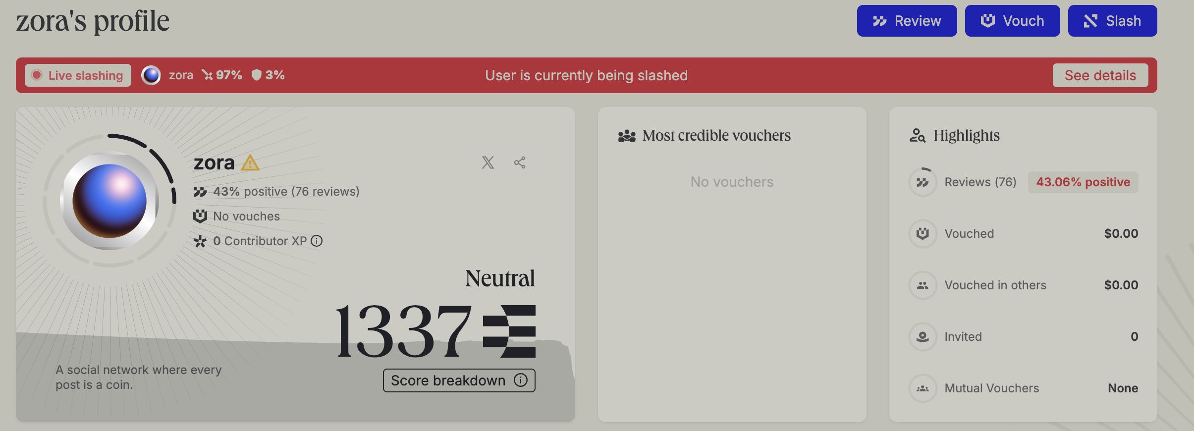 Zora发币遭遇链上差评潮:早期用户被背刺,人均空投仅37美元 image 0