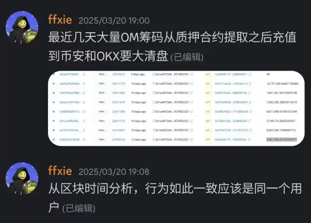 15分钟蒸发55亿美元后暴涨4倍，「妖币」OM为何突然大跌？ image 4