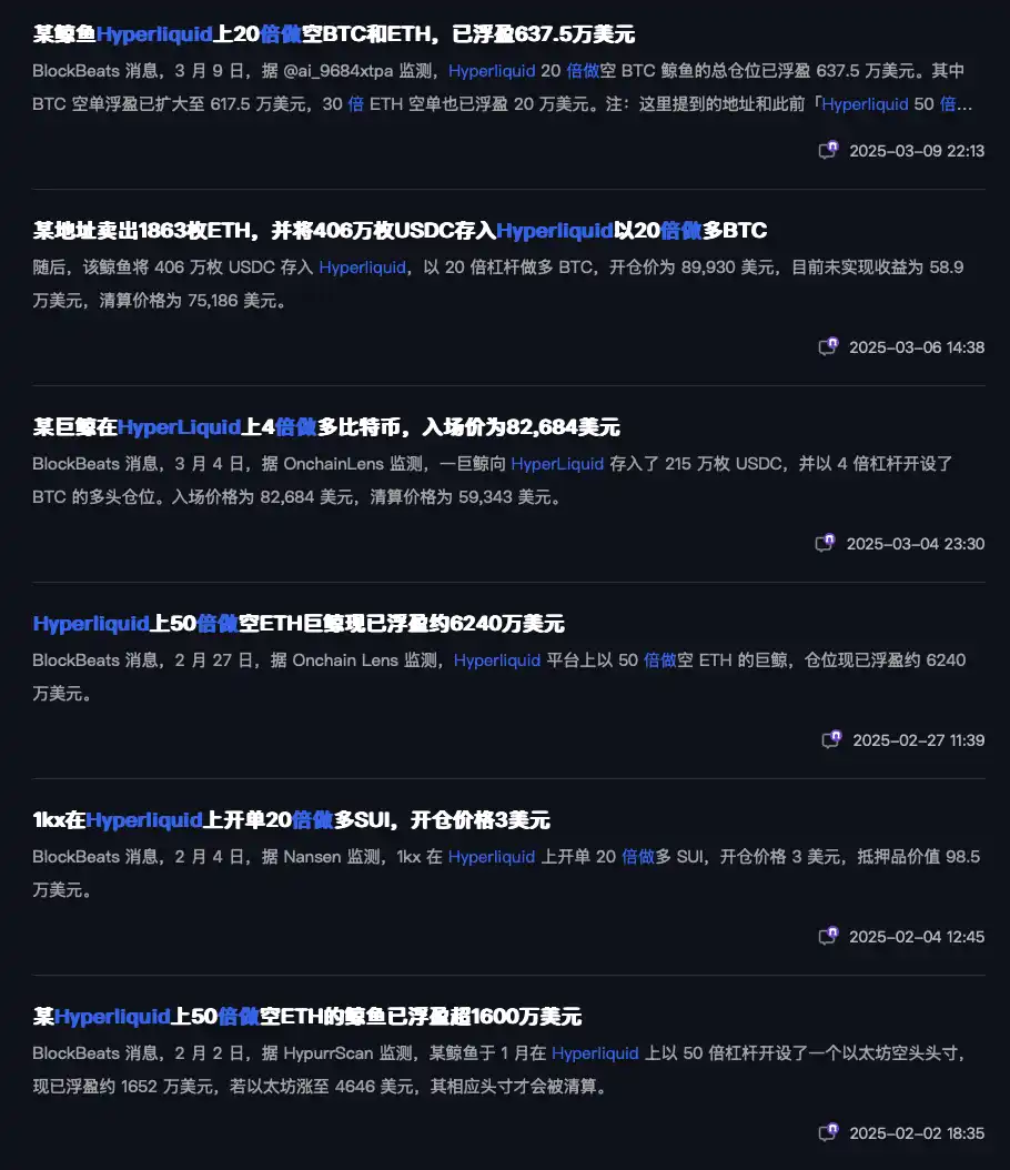 50倍杠杆做合约日赚数百万美元,为什么巨鲸们都选择在Hyperliquid开单? image 0