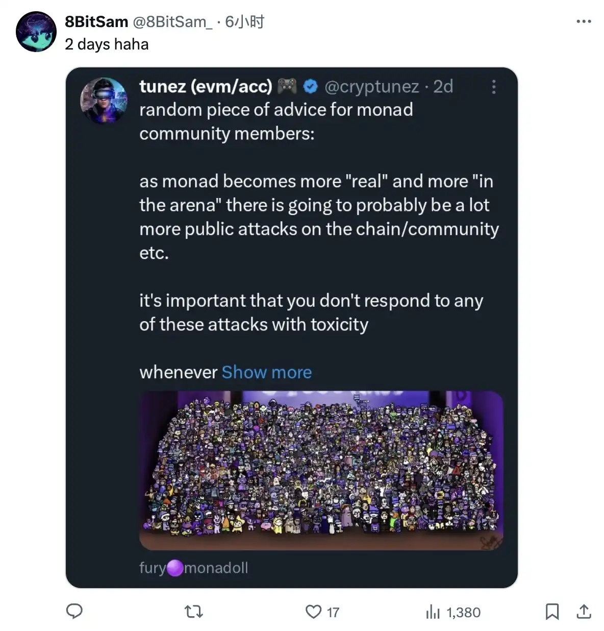 创始人亲自下场，Sonic和Monad这两大热门L1为何隔空互呛？ image 2